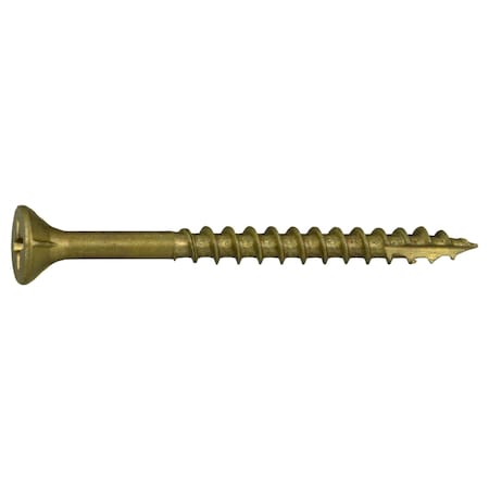 Midwest Fastener Deck Screw, #7 x 2 in, Steel, Flat Head, Phillips Drive, 714 PK 54922